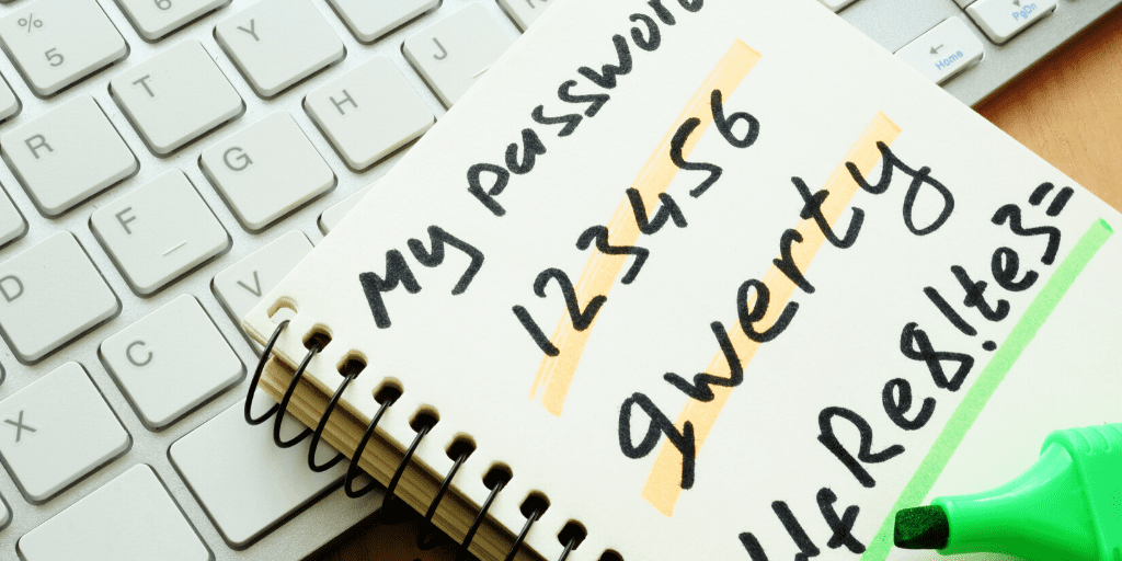 Passwords notebook